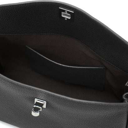 フィールアンドテイスト FEEL AND TASTE ショルダーバッグ レディース ブランド 斜めがけ 大人 ショルダー 2WAY トート バッグ 斜めがけバッグ 小さめ ミニ 本革 きれいめ 軽量 軽い 革 レザー 上品 MILA F222B651 （ブラック）｜詳細画像
