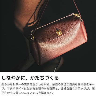 フィールアンドテイスト FEEL AND TASTE ショルダーバッグ レディース ブランド 斜めがけ 大人 ショルダー 2WAY トート バッグ 斜めがけバッグ 小さめ ミニ 本革 きれいめ 軽量 軽い 革 レザー 上品 MILA F222B651 （コニャック）｜詳細画像
