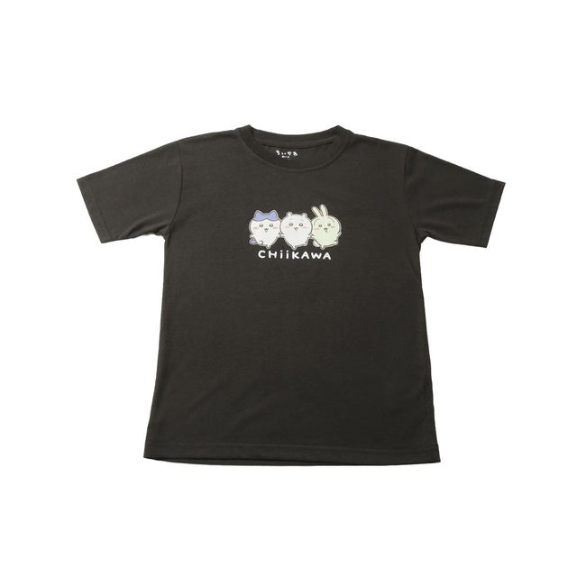 ジュニア 半袖シャツ アニメちいかわ GIRLS カジュアルTシャツ 22863349 （グレー）