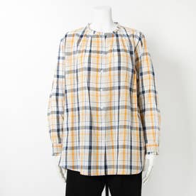 【HgSA-Bun collection】インド綿ラフ染めチュニックシャツ(タータンチェック)