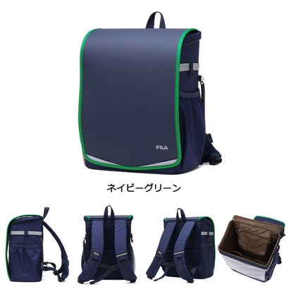 フィラ FILA ランドセル 男の子 女の子 軽量 軽い ランドサック ランドセル型リュック A4 フラットファイル レインカバー付き 18L 2027年 スキップ 7902（ネイビー）｜詳細画像