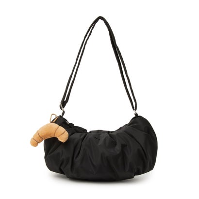 Puffer Shirring Hobo Bag / パファーシャーリングホーボーバッグ （BLACK）｜詳細画像