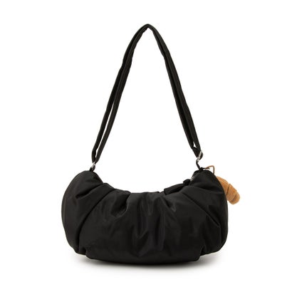 Puffer Shirring Hobo Bag / パファーシャーリングホーボーバッグ （BLACK）｜詳細画像