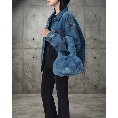 Fur Bucket bag / ファーバケットバッグ （LIGHT BLUE）｜詳細画像