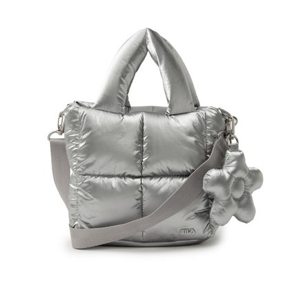 フィラ FILA Puffer Mini Tote Bag / パファーミニトートバッグ （SILVER）｜詳細画像