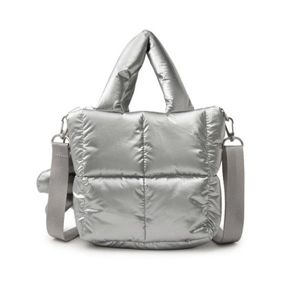 フィラ FILA Puffer Mini Tote Bag / パファーミニトートバッグ （SILVER）｜詳細画像