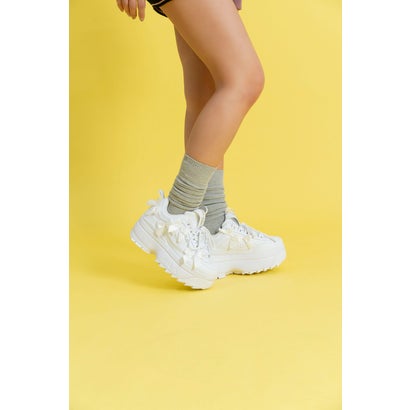 DISRUPTOR 2 WEDGE RB / ディスラプター2ウェッジアールビー / カジュアルスニーカー / 厚底スニーカー （White/Silver）｜詳細画像