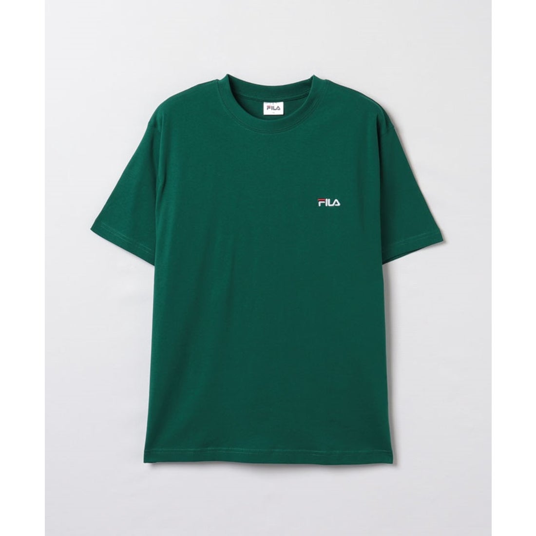 FILA フィラ テニスウェア 半袖Tシャツ VM5624グリーン メンズM新品 カジュアルウェア】 天竺 ワンポイント半袖Tシャツ メンズ （グリーン