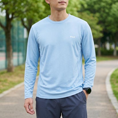 フィラ FILA DRY LONG SLEEVE TEE / ドライ ナガソデティーシャツ / カジュアルウェア / メンズ （L.BLUE）｜詳細画像