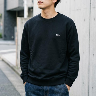 ONE POINT SWEAT SHIRT / ワンポイント スウェットシャツ / カジュアルウェア / メンズ （BLACK）｜詳細画像