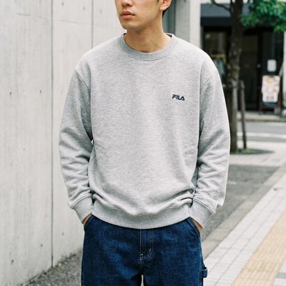 ONE POINT SWEAT SHIRT / ワンポイント スウェットシャツ / カジュアルウェア / メンズ （M.GREY）｜詳細画像