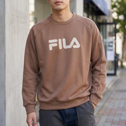 DOUBLE KNIT SWEAT SHIRT / ダンボールニット スウェットシャツ / カジュアルウェア / メンズ （KHAKI）｜詳細画像