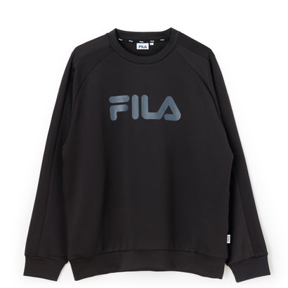 DOUBLE KNIT SWEAT SHIRT / ダンボールニット スウェットシャツ / カジュアルウェア / メンズ （BLACK）｜詳細画像