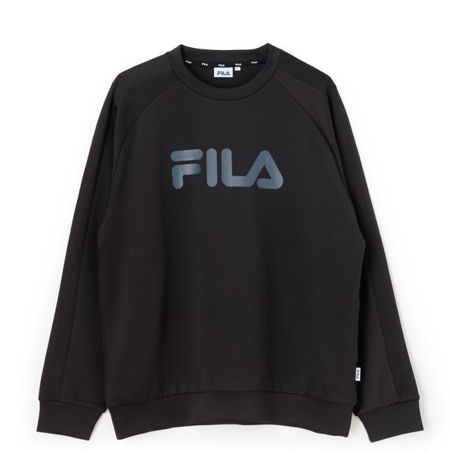 DOUBLE KNIT SWEAT SHIRT / ダンボールニット スウェットシャツ / カジュアルウェア / メンズ （BLACK）