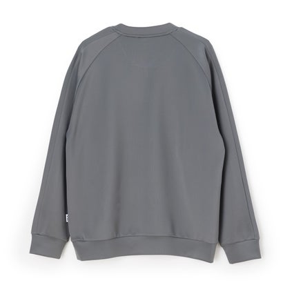 DOUBLE KNIT SWEAT SHIRT / ダンボールニット スウェットシャツ / カジュアルウェア / メンズ （C.GREY）｜詳細画像