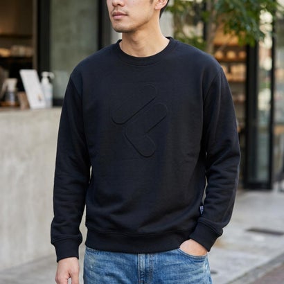 EMBOSS LOGO SWEAT SHIRT / エンボスロゴ スウェットシャツ / カジュアルウェア / メンズ （BLACK）｜詳細画像