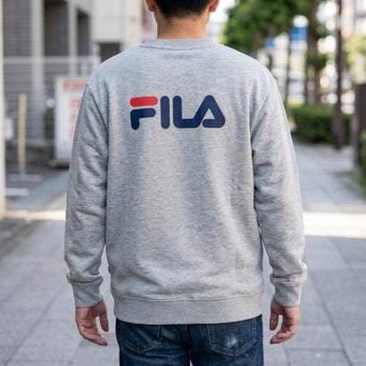 LINEAR LOGO SWEAT SHIRT / リニアロゴ グラフィックスウェットシャツ / カジュアルウェア / メンズ （M.GREY）｜詳細画像