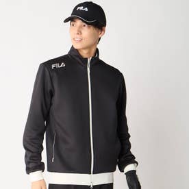 ゴルフ】ダンボールニットブルゾン / メンズ （BK） -FILA（フィラ