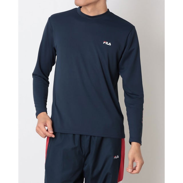 メンズ 長袖機能Tシャツ LONG SLEEVE T-SHIRT CE6FAM824 （NAVY）