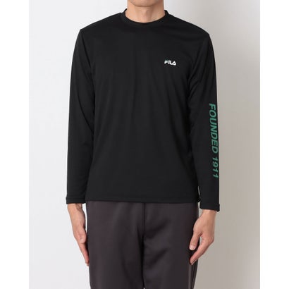 メンズ 長袖機能Tシャツ LONG SLEEVE T-SHIRT CE6FAM824 （BLACK）｜詳細画像