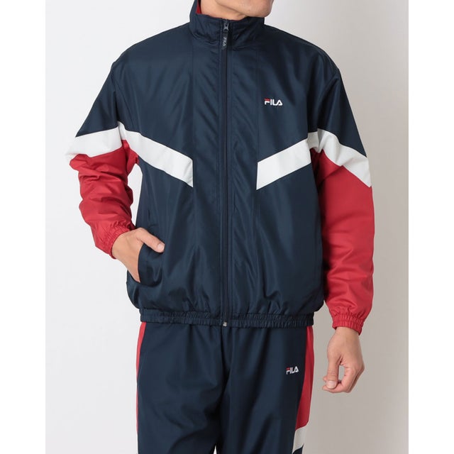 メンズ 長袖ジャージジャケット TRACK JACKET CE6FDM822 （NAVY）