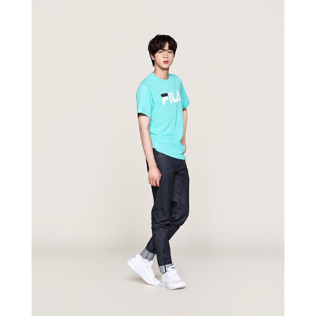 フィラ Fila Fila Bts Jin T Shirt Turquoise ファッション通販 Fashion Walker In Locondo