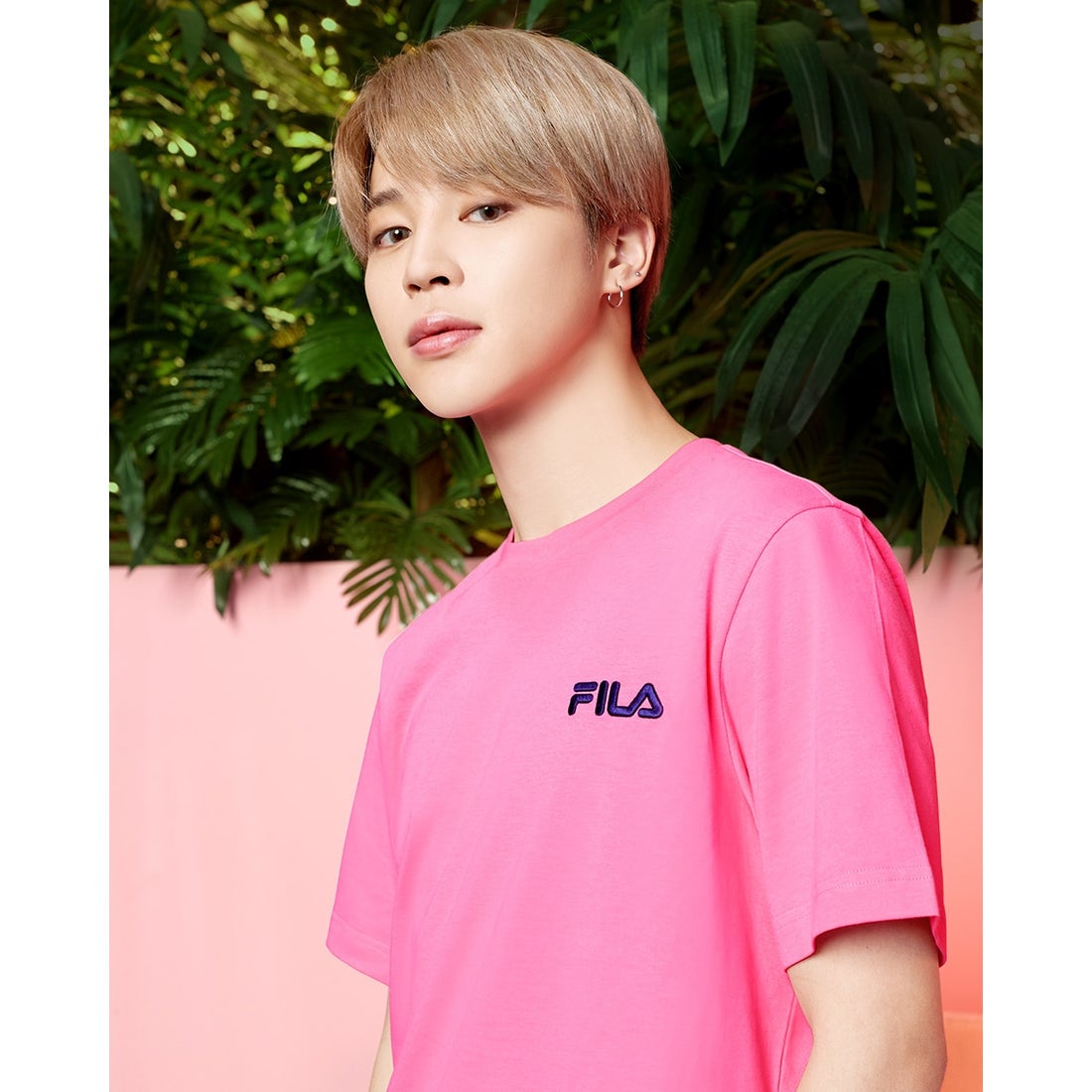 フィラ Fila Fila Bts Jimin T Shirt Pink ファッション通販 Fashion Walker