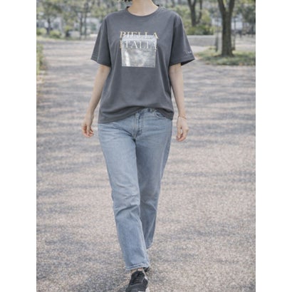 UVライトメタリックテクスチャーTシャツ （チャコール/シルバー）｜詳細画像