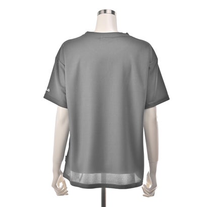 UVライトメタリックテクスチャーTシャツ （チャコール/シルバー）｜詳細画像