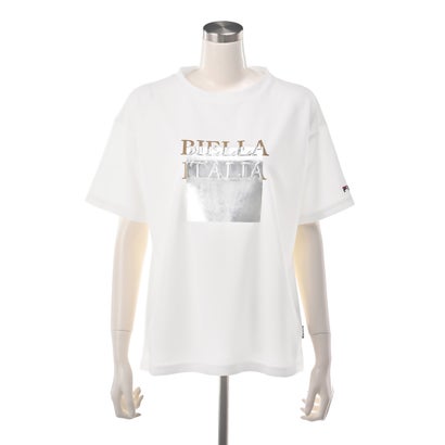 UVライトメタリックテクスチャーTシャツ （オフホワイト/シルバー）｜詳細画像