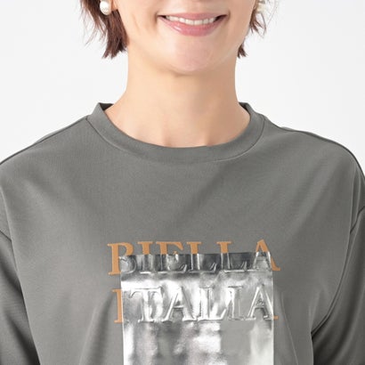 UVライトメタリックテクスチャーTシャツ （オフホワイト/シルバー）｜詳細画像