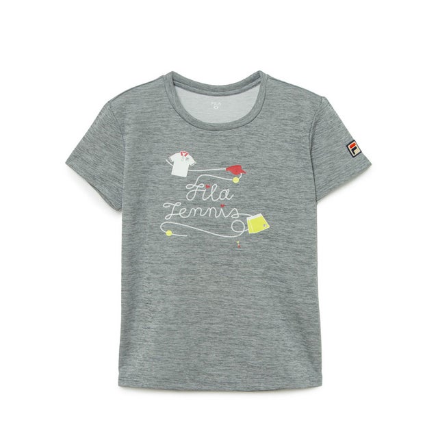 【テニス】グラフィックTシャツ / レディース （GREY）