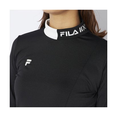 フィラ/レディス/FILA GOLF 長袖モックネックシャツ （ブラック）｜詳細画像