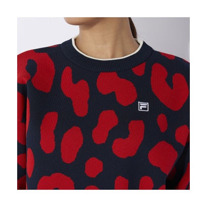フィラ FILA フィラ/レディス/FILA GOLF 柄バリエーションセーター （レッド）｜詳細画像