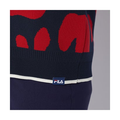 フィラ FILA フィラ/レディス/FILA GOLF 柄バリエーションセーター （レッド）｜詳細画像