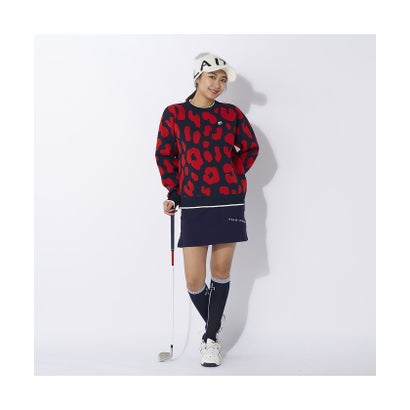 フィラ FILA フィラ/レディス/FILA GOLF 柄バリエーションセーター （レッド）｜詳細画像