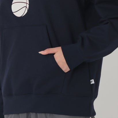 BASKETBALL HOODIE / バスケットボール スウェットフーディ / カジュアルウェア / レディース （NAVY）｜詳細画像