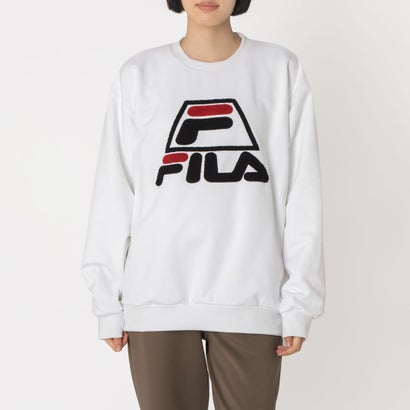 フィラ FILA BASKETBALL SWEAT SHIRT / バスケットボール スウェットシャツ / カジュアルウェア / レディース （WHITE）｜詳細画像