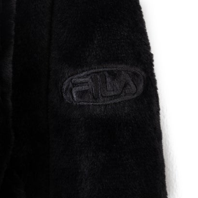 CIRCLE LOGO FUR HOODIE JACKET / サークルロゴ ファーフーディジャケット / カジュアルウェア / レディース （BLACK）｜詳細画像