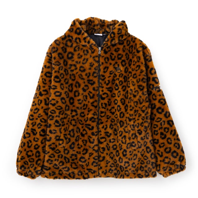 CIRCLE LOGO FUR HOODIE JACKET / サークルロゴ ファーフーディジャケット / カジュアルウェア / レディース （BROWN）
