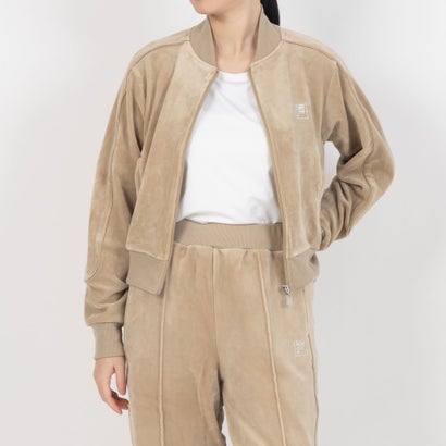 フィラ FILA CIRCLE LOGO TRACK TOP / サークルロゴ トラックトップ / カジュアルウェア / レディース （BEIGE）｜詳細画像