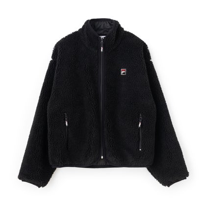 BOA FLEECE ZIP JACKET / ボアフリース ジップジャケット / カジュアルウェア / レディース （BLACK）｜詳細画像