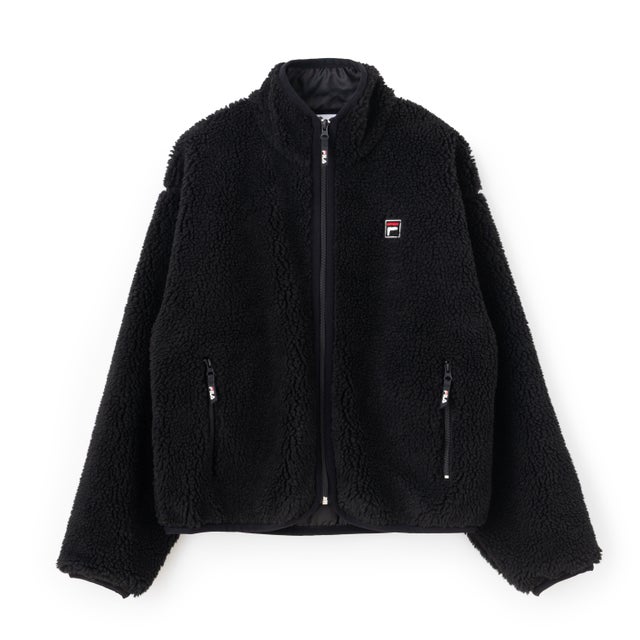 BOA FLEECE ZIP JACKET / ボアフリース ジップジャケット / カジュアルウェア / レディース （BLACK）