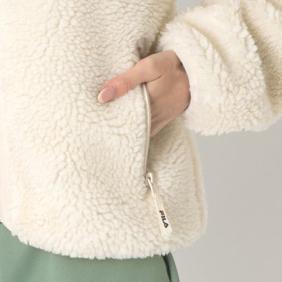 BOA FLEECE ZIP JACKET / ボアフリース ジップジャケット / カジュアルウェア / レディース （O.WHITE）｜詳細画像