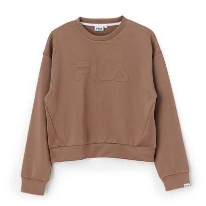 DOUBLE KNIT SWEAT SHIRT / ダンボールニット スウェットシャツ / カジュアルウェア / レディース （KHAKI）｜詳細画像