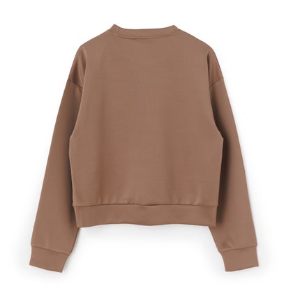 DOUBLE KNIT SWEAT SHIRT / ダンボールニット スウェットシャツ / カジュアルウェア / レディース （KHAKI）｜詳細画像