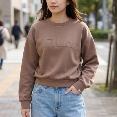 DOUBLE KNIT SWEAT SHIRT / ダンボールニット スウェットシャツ / カジュアルウェア / レディース （KHAKI）｜詳細画像
