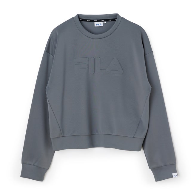 DOUBLE KNIT SWEAT SHIRT / ダンボールニット スウェットシャツ / カジュアルウェア / レディース （D.GREY）