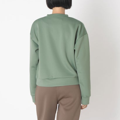 フィラ FILA DOUBLE KNIT SWEAT SHIRT / ダンボールニット スウェットシャツ / カジュアルウェア / レディース （L.GREEN）｜詳細画像