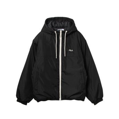 PADDED HOODIE JACKET / ナカワタ フーディジャケット / カジュアルウェア / レディース （BLACK）｜詳細画像